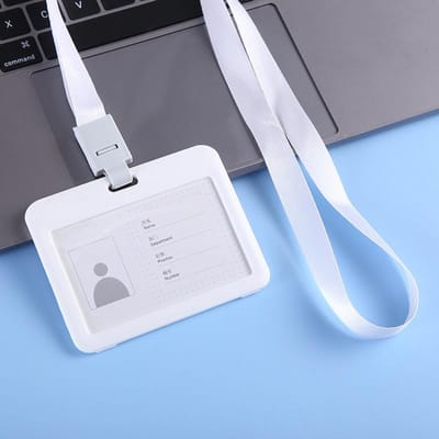 1PC Eenvoudige zakelijke werkkaart ID kantoor school badge houders badge tag nekband lanyard
