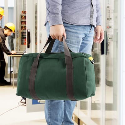 Dailygoods- Gereedschapstas Grote Capaciteit - Draagbare Canvas - Waterdichte Opbergtas - Multifunctioneel - Slijtvast - Hoog Draagvermogen