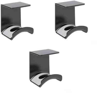 3 x Opbergrek - Koptelefoonstandaard - Koptelefoonhouder - Plakt aan de muur of onder de tafel - Wordt geleverd met sterke kleefpads - Past op de meeste gamingheadsets
