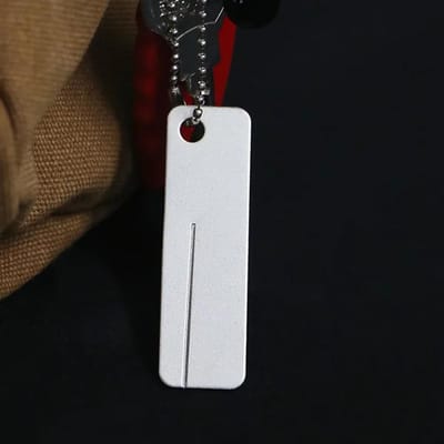Mini Diamant Slijpsteen voor Buiten, Vishaak Slijper, Ultra Hard Slijpvijl voor Haken, Draagbaar Slijp gereedschap voor Kamperen 1pcs black