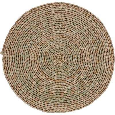 2 Pièces Pouf Rond Style Rustique Coussin Tatami Tapis de Fenêtre pour Décoration de Maison Yoga black