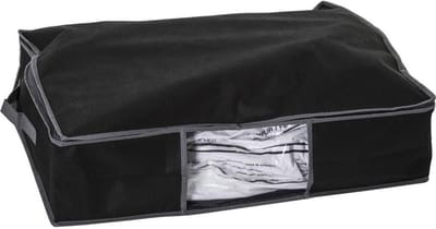 5Five Dekbed/kussen opberghoes - zwart - vacuumzak - 60 x 45 x 15 cm - Dekbedhoes - Beschermhoes