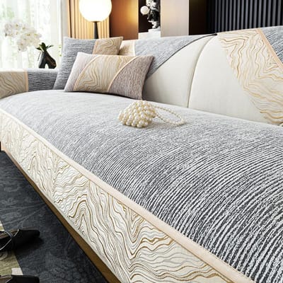 Licht Luxe High-End Chenille Bankkussen Universeel in Alle Seizoenen Nieuwe Bankhoes Doek Antislip Zitkussen 70*70cm