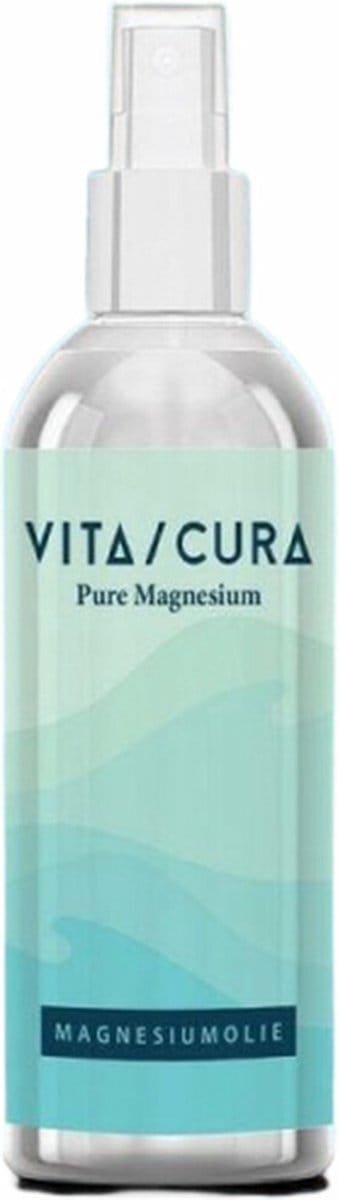 VitaCura® Magnesium Olie | 100ml | 100% pure magnesium body olie | 100% Natuurlijk | Massage olie | Zechstein keurmerk |Vermindert spierkramp, stress, slapeloosheid