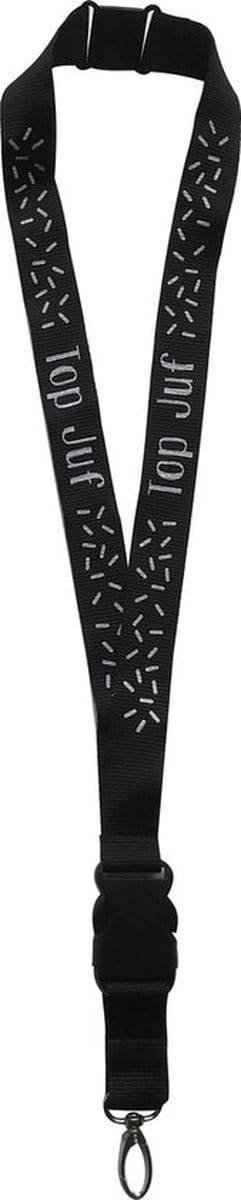 Keycord Topjuf zwart | juf kado |juf bedankje | jufkado | lanyard juf | Sproetiz