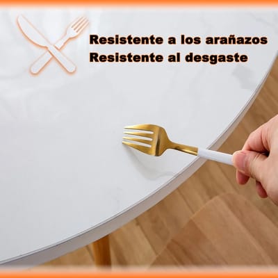 Rond Tafelkleed - Tafelbeschermer Plastic - Tafel Beschermen - Vergeelt Niet - 105 cm Diameter - Transparant