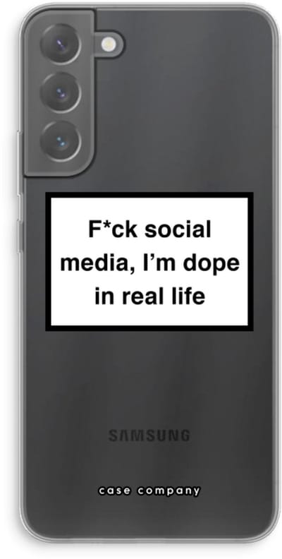 Case Company® - Hoesje geschikt voor Samsung Galaxy S22 Plus hoesje - I'm dope - Soft Cover Telefoonhoesje - Bescherming aan alle Kanten en Schermrand