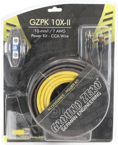 Ground Zero GZPK 10X-II Kabelkit tot 500 Watt autoversterker aansluiting