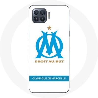 Hoesje - Olympique de Marseille - Oppo A93 - Logo - Wit - Hard