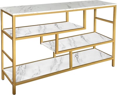 Smalle Wandtafel met 4 Niveaus voor Hal of Woonkamer