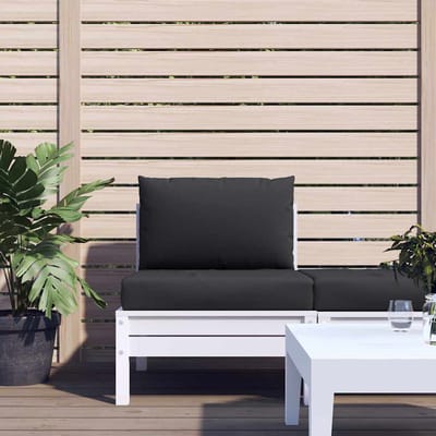 vidaXL - Palletkussens - 2 - st - stof - zwart