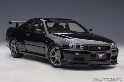 AUTOart 1/18 Nissan Skyline GT-R (R34) V-Spec II, Black Pearl