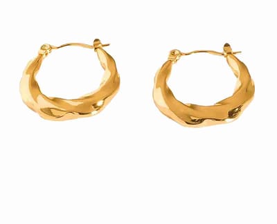 WeLoveSilver - oorringen - chirurgisch staal - goudkleurig - 23 mm