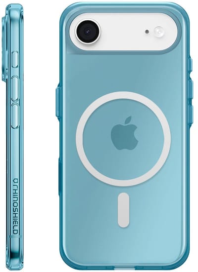 Rhinoshield, Hoesje geschikt voor iPhone Air - MagSafe Anti-Shock Semi-transparant & Qi Laden Compatibel, Nachtblauw