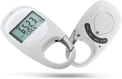 Digitale Stappenteller - Stappenteller Clip - Activiteit Meten - 3D Bewegingssensor - 35 Gram - Wit