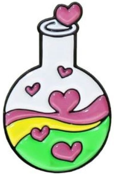 Pin Broche - enamel pin - kledingspeld - Love vial
