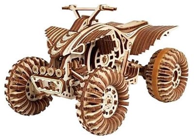 3D Houten Puzzel Quad Bike voor Volwassenen en Kinderen – Bouwset voor Modelbouw