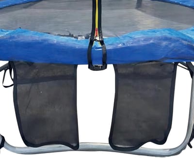 Trampoline-opbergtas, fitness-schoenenorganizer voor huishoudelijke voorwerpen, voor doeleinden en levering, elastische riemen, organizer met dubbele vakken, ademend