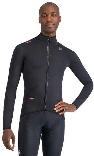 Sportful Fiandre Aqua fietsjas lange mouwen BLACK - Mannen - maat M