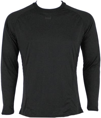 KWD Sportshirt Bueno lm, mt 140/152, zwart