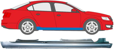 Volledige dorpel voor Skoda Octavia III 2013-2020 / Rechts