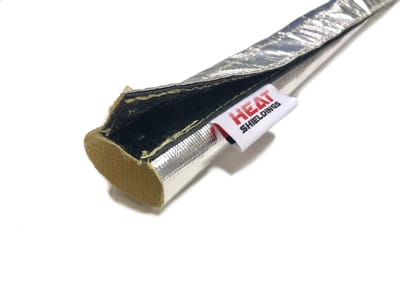 1 meter | ø 13 mm | Hitte reflecterende kevlar isolatiekous - klittenband sluiting