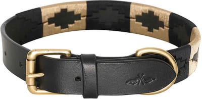 Hondenhalsband HVPChaya Black-Gold S