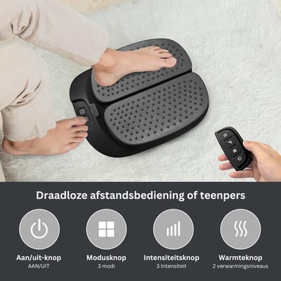ApexArte® Voetmassage Apparaat Bloedsomloop - Massage Apparaat - Onstpanning - Zwart
