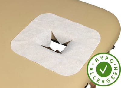 Disposable 200 stuks face cover voor massagetafels - hoofdsteun hoesjes - Gezichtskussens - X vorm