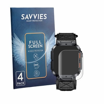 Savvies - Screenprotector voor Megalith K57PRO - Folie Beschermfolie transparant volledig dekking 4 Stuks