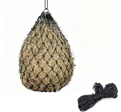 Dailygoods- Hooinet - Fijnmazig Hooizak - Duurzaam Materiaal - Voorkomt Spijsverteringsproblemen - Draagt bij aan Voedselbesparing - Verbetert Voedingsopname - Voerzak