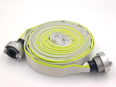 10 Meter Industriële Plat Slang 1 Inch - Brandweer- en Bouwslang met Storz Koppeling