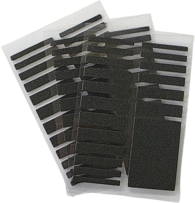 Fako Bijoux - Ringverkleiner EVA Foam Strips Set - Ring Verkleiner - Zelfklevende Foam Strips - 3 Vellen - 57 Stuks - Wit