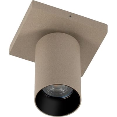 KS Verlichting - plafondlamp - Mila - 1 spot - GU10 - dimbare lamp - opbouwspot - aluminium - champagne