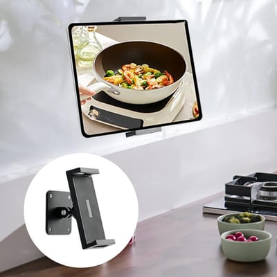 Tablet Houder met Klem - Draaibaar - Telefoonhouder - Zwart