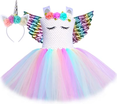 Jobber Toys - Prinsessenjurk Meisje - Unicorn Speelgoed - Incl. Acc.