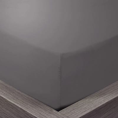 Beau Maison - Hoeslaken 100% Hoogwaardig Katoen - Antraciet - 90x200 + 35cm