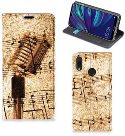 Huawei Y7 hoesje Y7 Pro (2019) Stand Case Bladmuziek