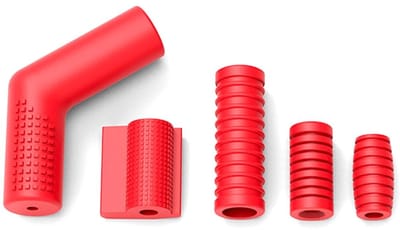 Allecto - Motorfiets Versnellingspedaal Beschermers - Rubber Shift Covers - Rood - Bescherming - Comfortabel - Geschikt voor motorfietsen - Kleur Rood