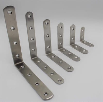 Cosensi- Hoekconnector - Hoogwaardige Roestvrij Stalen Hoekbeugel - Set van 2 Stuks - Geschikt voor Binnen/Buiten - 8 cm - Eenvoudig te Installeren