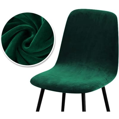 Hogere kwaliteit fluwelen stoelhoes 1/2/4/6 stuks rekbare stoelhoes voor eetkamer 2 soorten stoffen stoelhoes voor thuis 6 Pieces