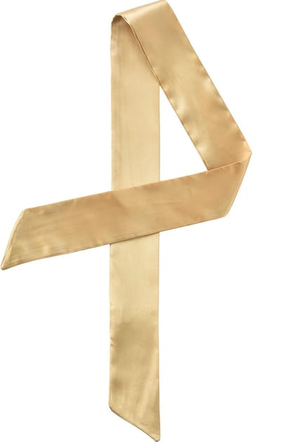 Emilie Scarves - sjaal - satijn - haarsjaal - lint handtas - goud