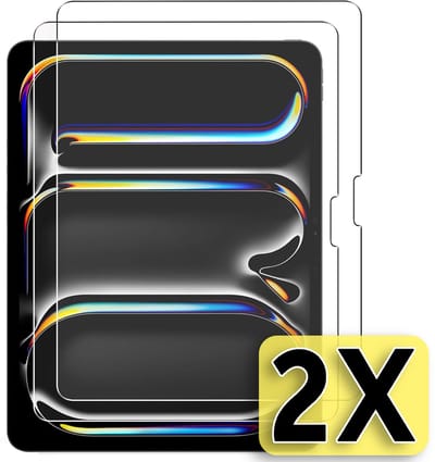 Casemania Glas Geschikt voor Apple iPad Pro 11 inch 2025 (8e Generatie M5) - Screenprotector Glas Gehard - Tempered Glass - Volledige Bescherming - 2 Stuks