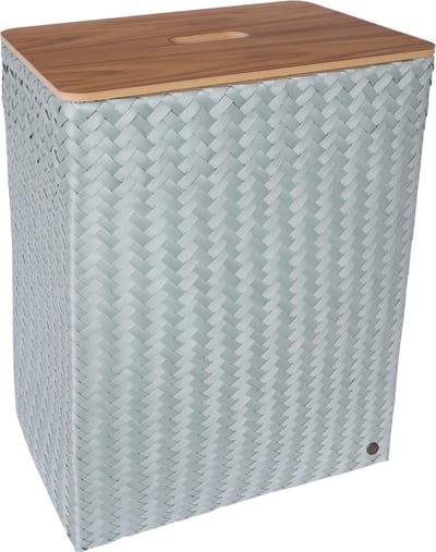 Wasmand met deksel - Opbergmand - Organizer - Handgevlochten - Handed By Grand Superb met deksel - lichtgroen - eucalyptus