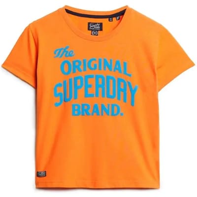 Superdry Archive Neon Graphic T-shirt Met Korte Mouwen Oranje 2XS Vrouw