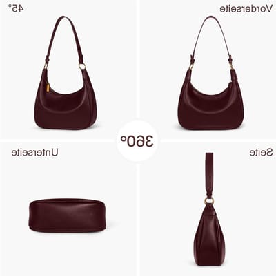 Elegante kleine schoudertas voor vrouwen van PU leer, vintage hobo stijl, perfect voor reizen en dagelijks gebruik