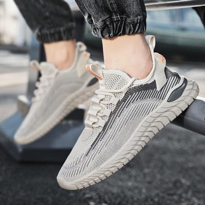 Sport en Vrije Tijd Hardlopen Nieuwe Shuangfei Geweven Schoenen Lichtgewicht Mesh Schoenen Verhoogde Papa Schoenen Trendy Schoenen Ademende Sport Buitenzool 42 gray