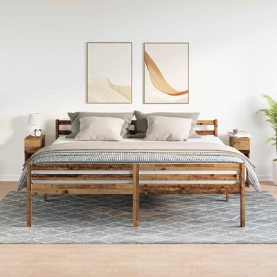 vidaXL - Nachtkastjes - 2 - st - met - lade - 20x36x60 - cm - oud - houtkleurig