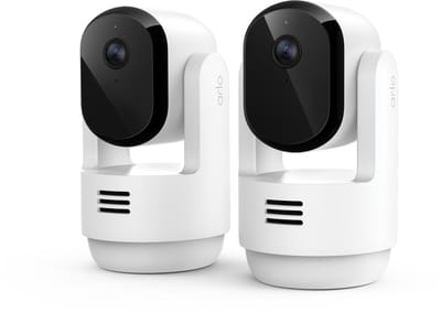 Arlo Essential3 HD PTZ beveiligingscamera voor binnen, 2-Cam