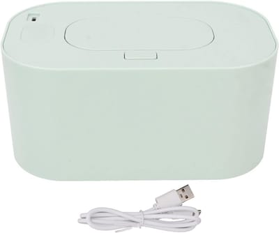 TIM® Billendoekjes Verwarmer - Wipe Box – Billendoekjesdoos - Temperatuur Verstelbaar - Billendoekjes Houder - Billendoekjes Doos - Baby - Natte Doekjes - Vochtige Doekjes - Babyverzorging - Blauw - 22cm x 14cm x 13cm